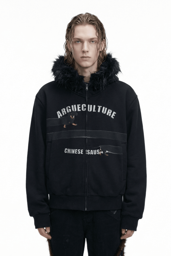 [ArguE CulturE] Seoul Faux-Fur Dog Hoodie na2251