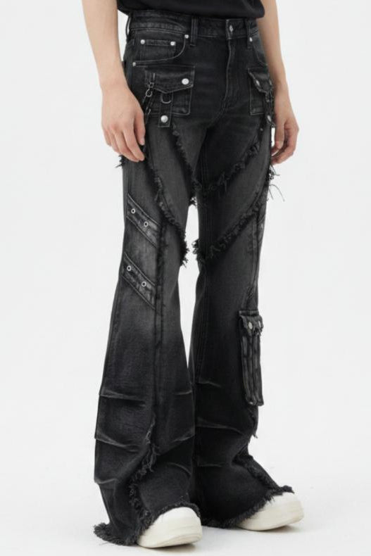 Distressed Baggy Jeans  na2592