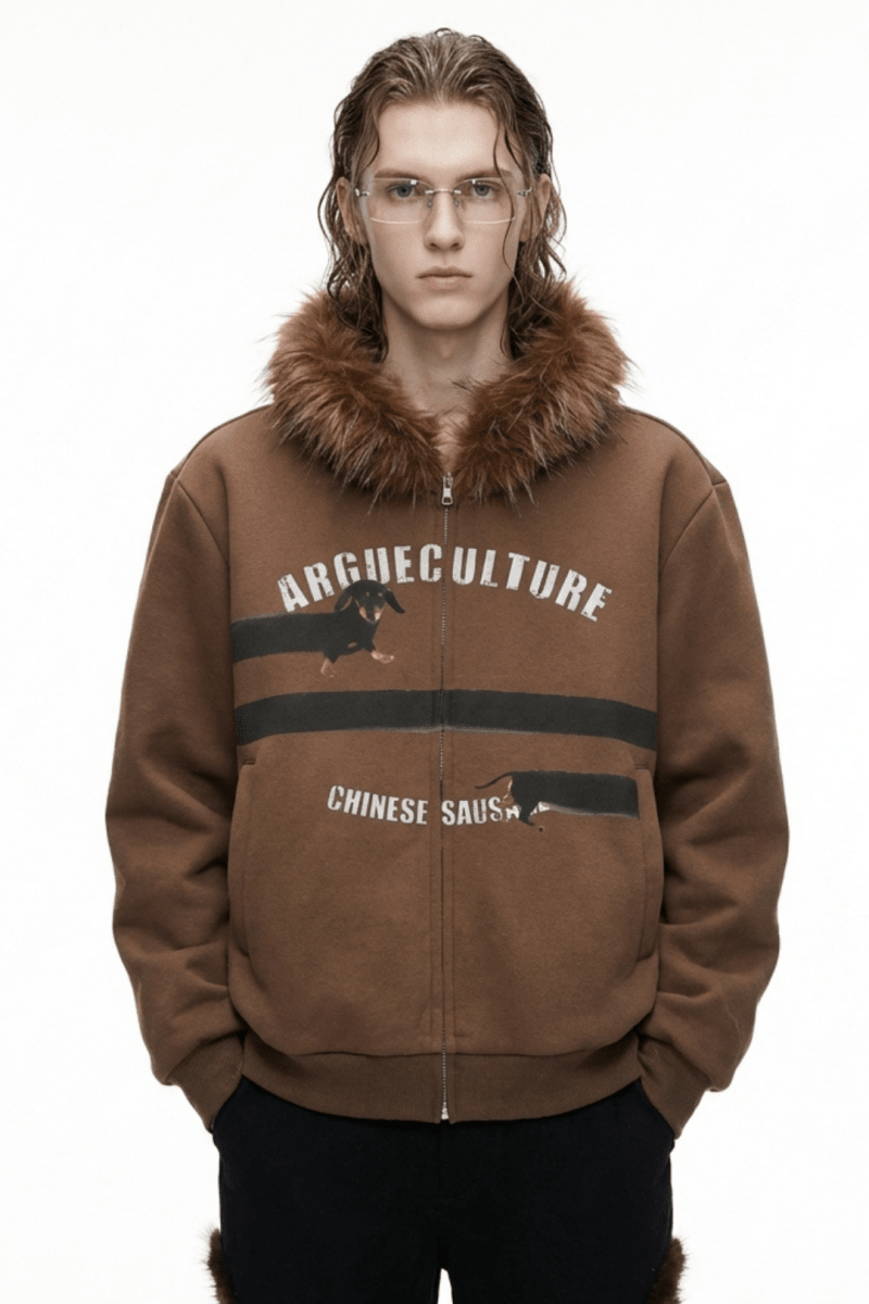 [ArguE CulturE] Seoul Faux-Fur Dog Hoodie na2251