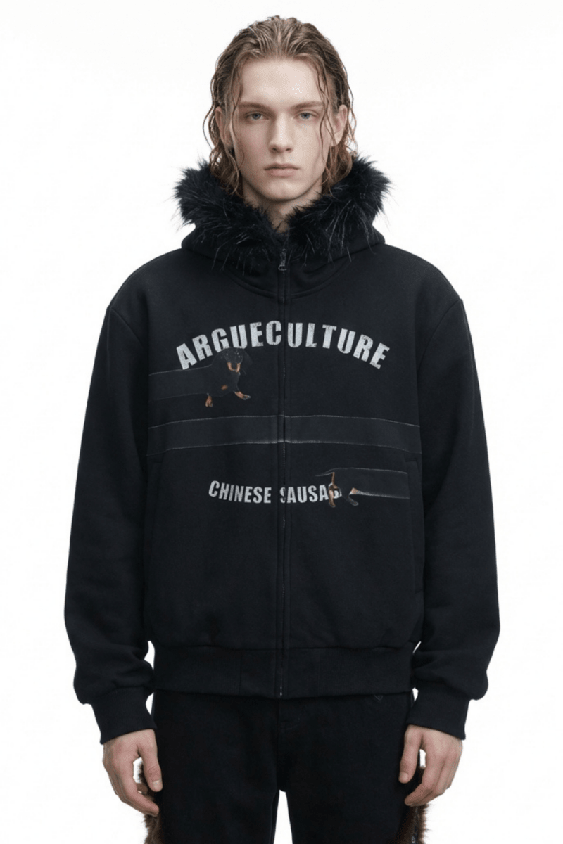 [ArguE CulturE] Seoul Faux-Fur Dog Hoodie na2251