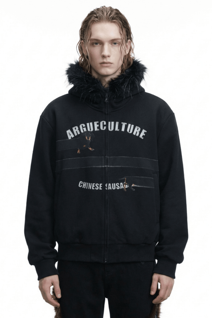 [ArguE CulturE] Seoul Faux-Fur Dog Hoodie na2251