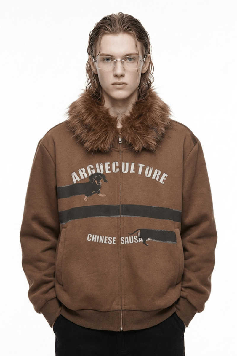 [ArguE CulturE] Seoul Faux-Fur Dog Hoodie na2251