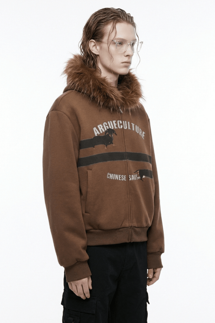 [ArguE CulturE] Seoul Faux-Fur Dog Hoodie na2251