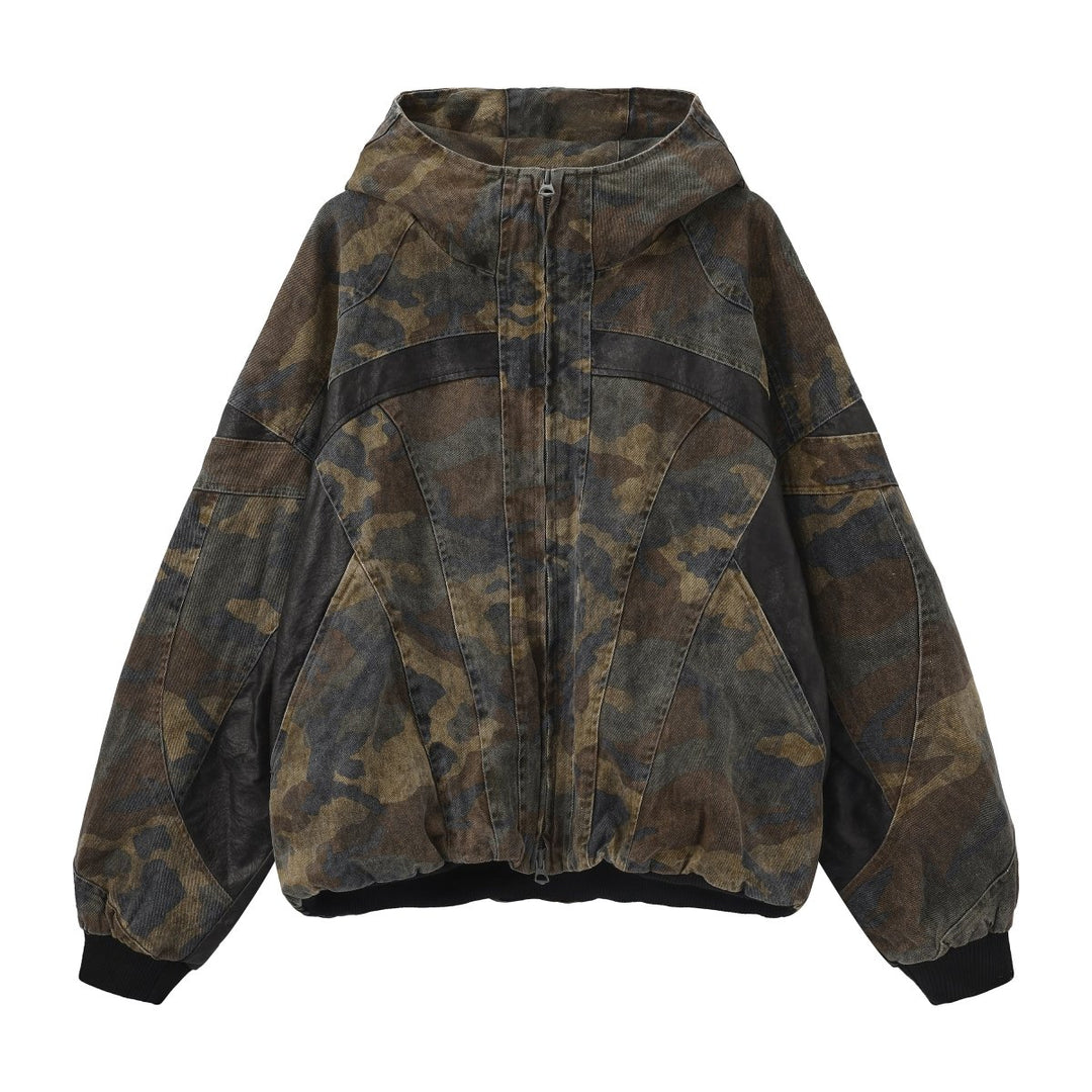 Nanostudio Vintage Wash Military Hooded Blouson (na2201)