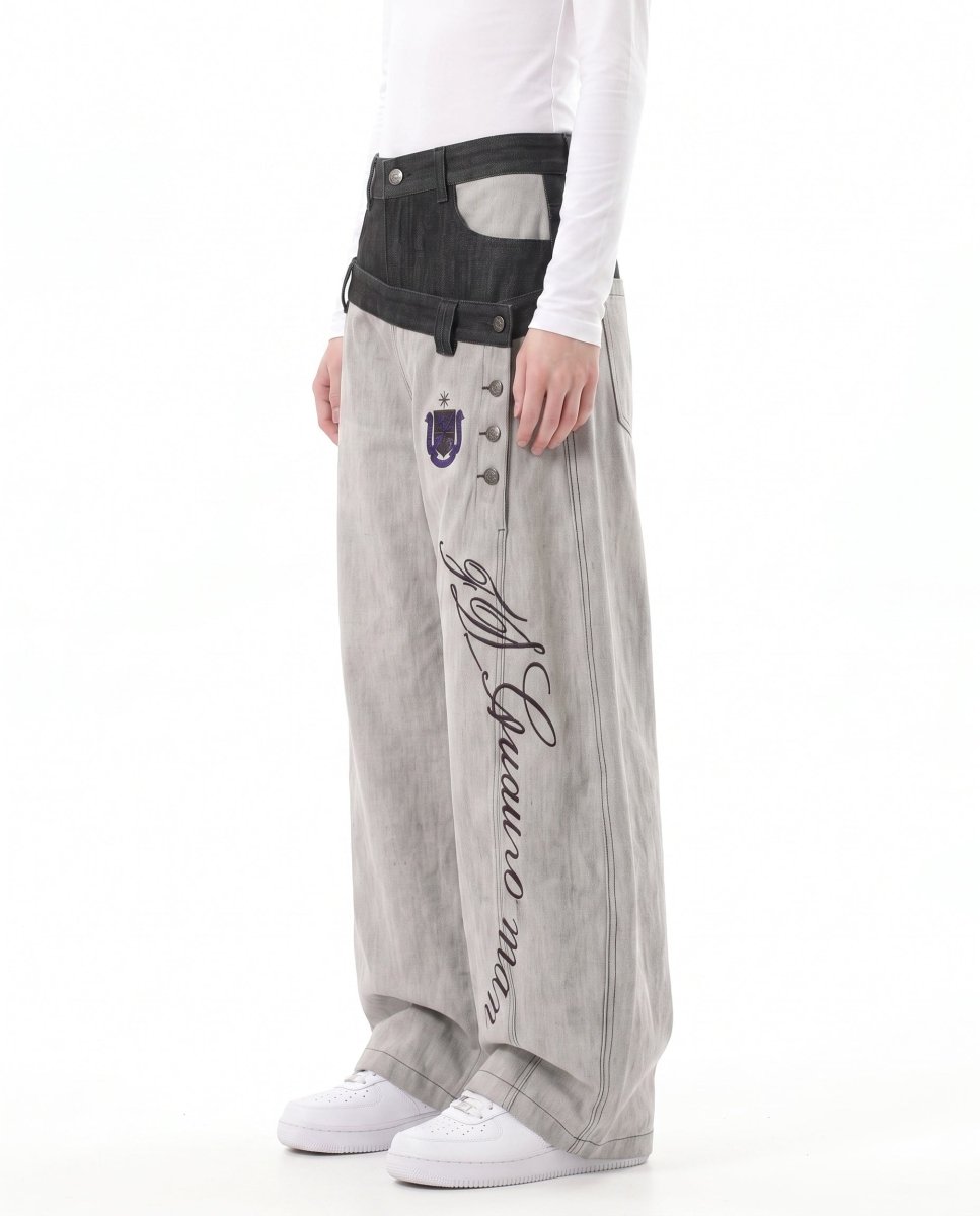 Wide Denim Pants na3074