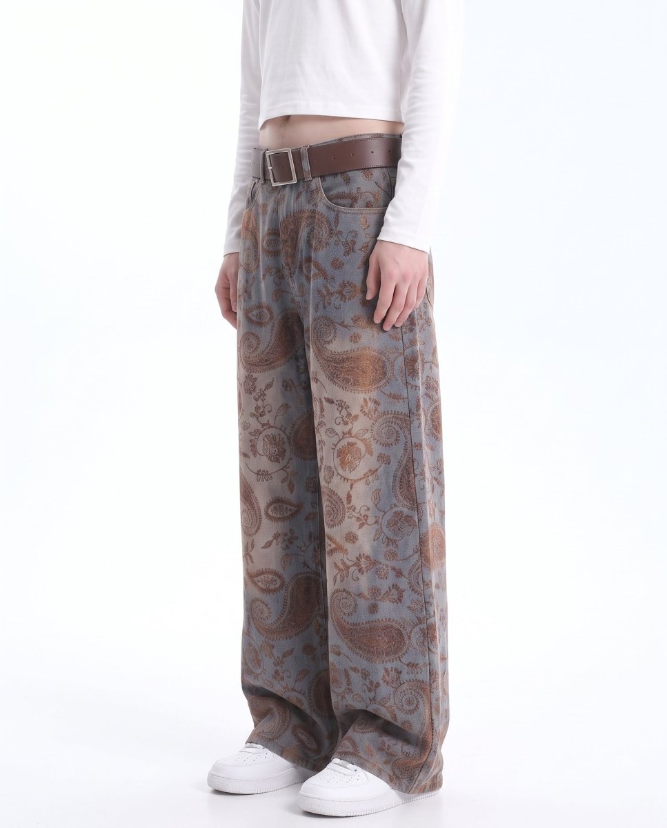 Paisley Wide Jeans na3049