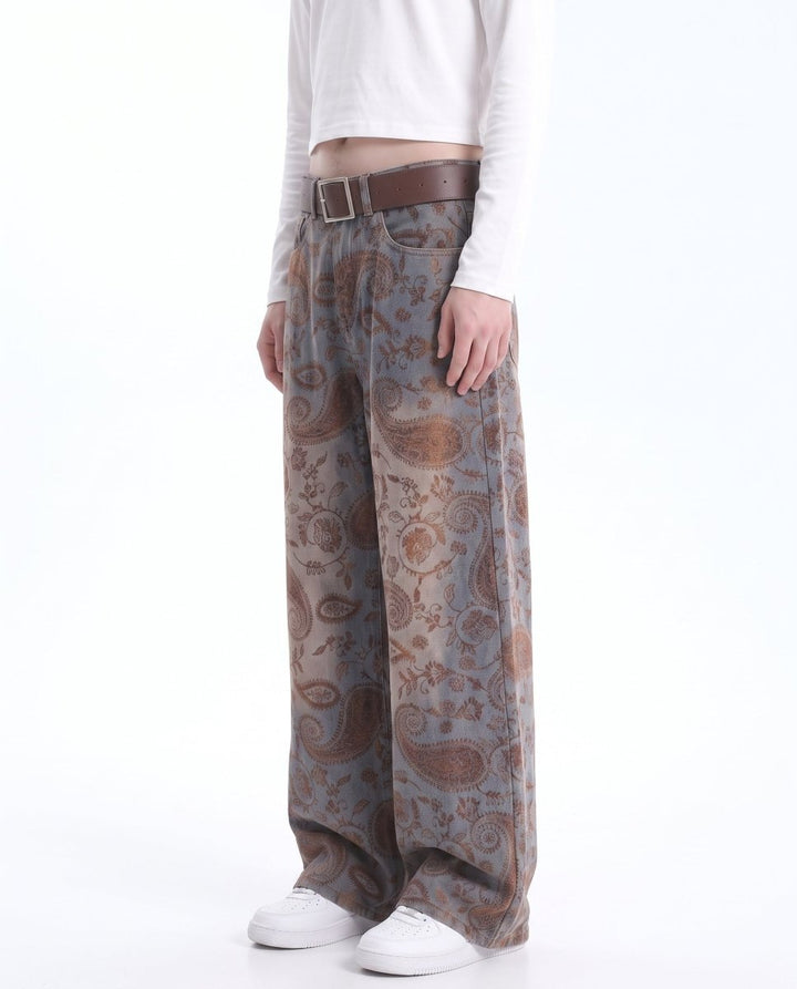 Paisley Wide Jeans na3049
