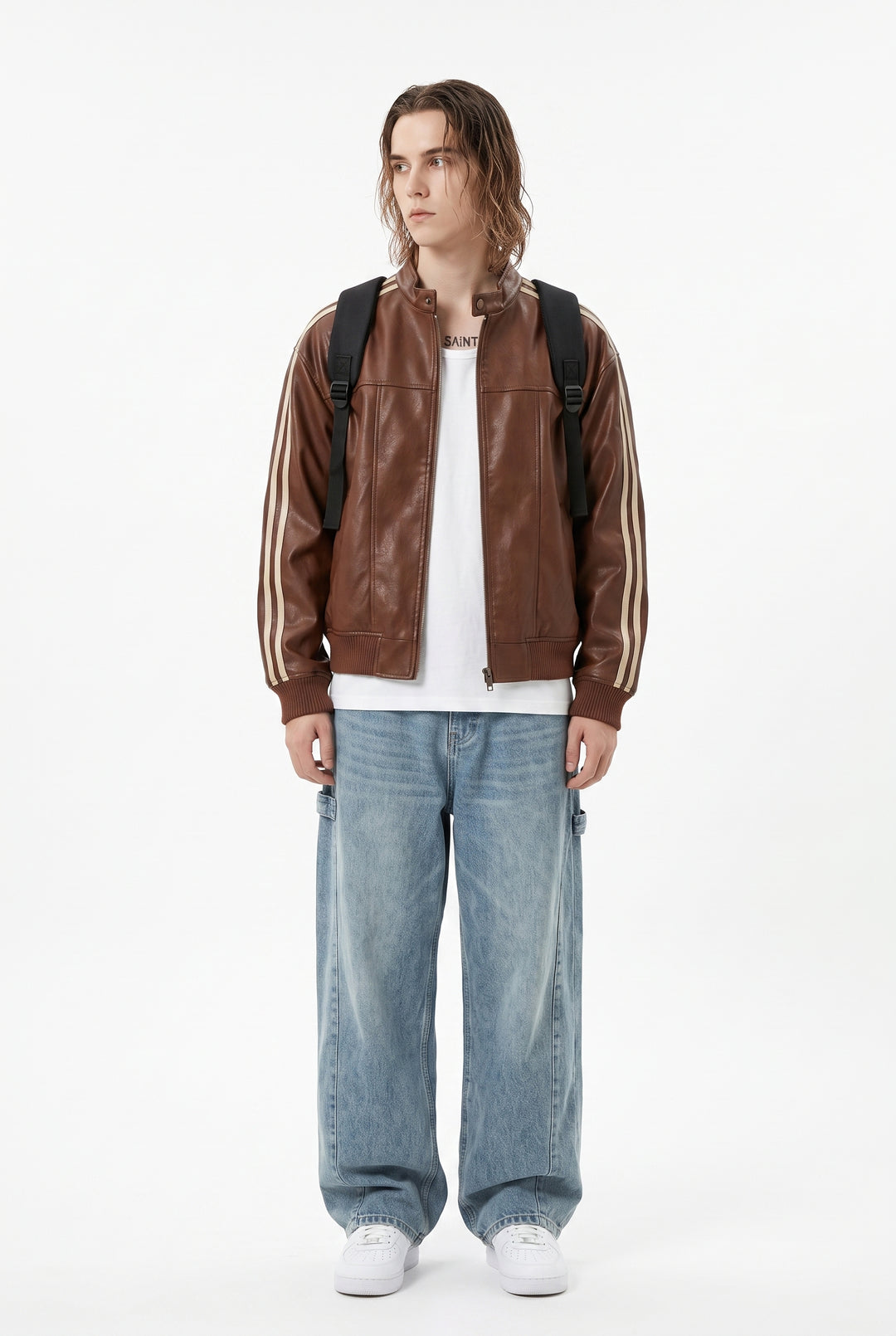 Faux Leather Jacket na2764