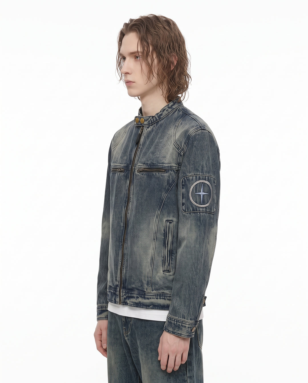 Washed Denim Jacket na3195
