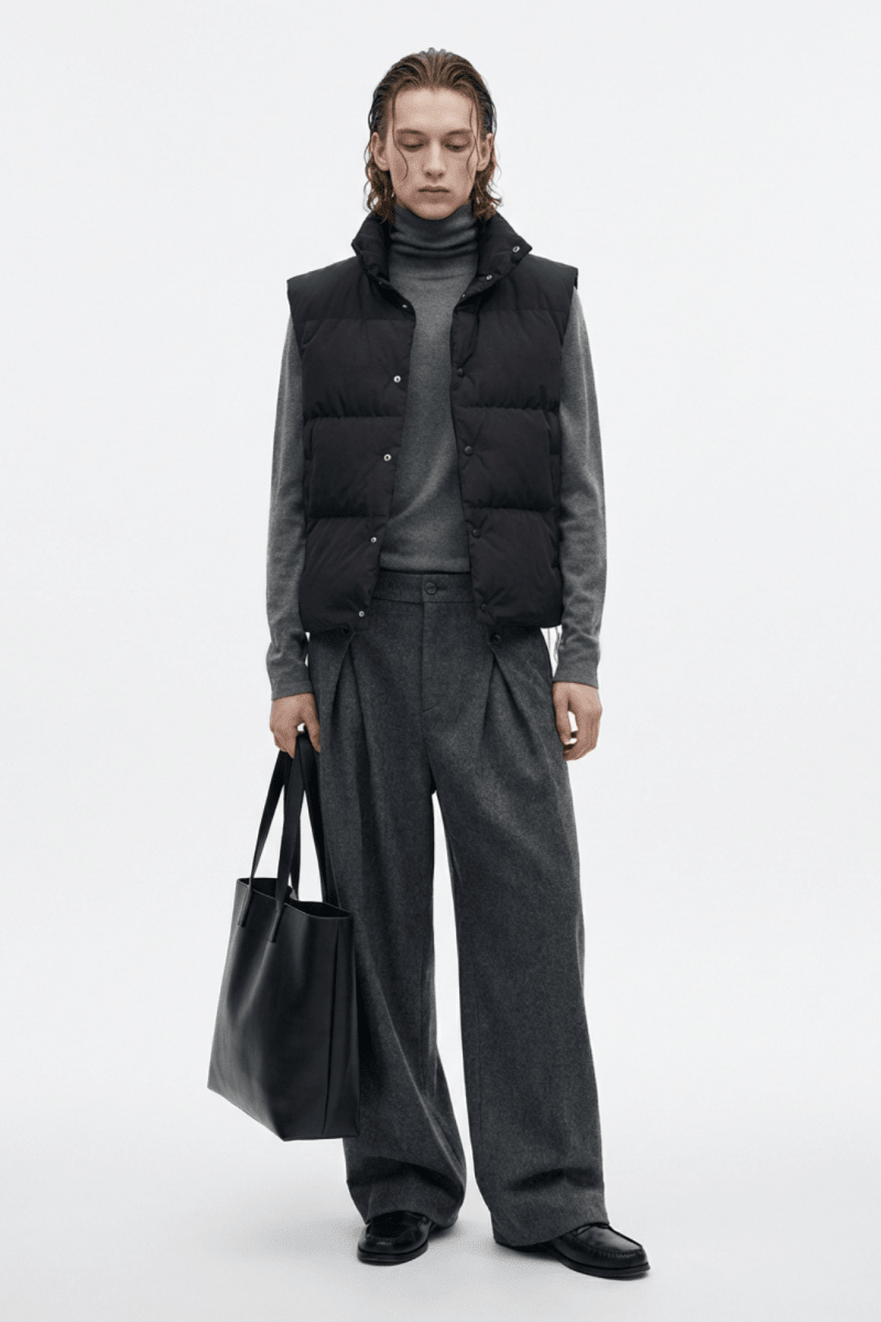 Wide Tuck Slacks na2361