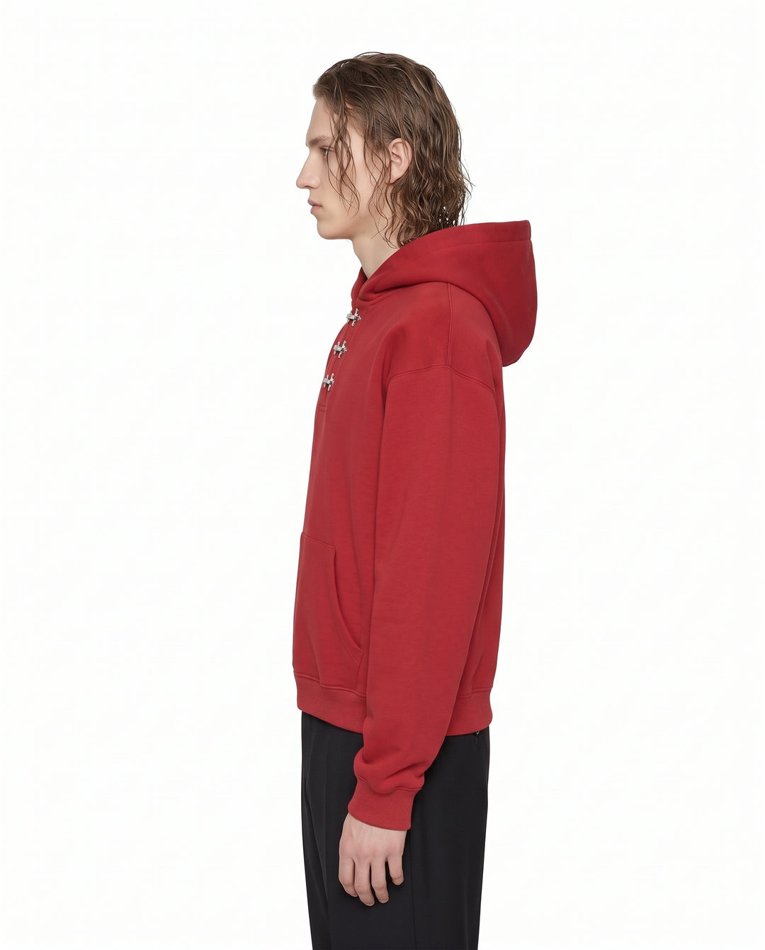 Buckle Neck Hoodie na3166