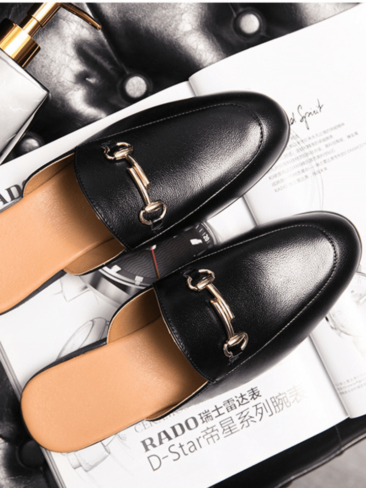 Pointed-toe Half-slippers na1137
