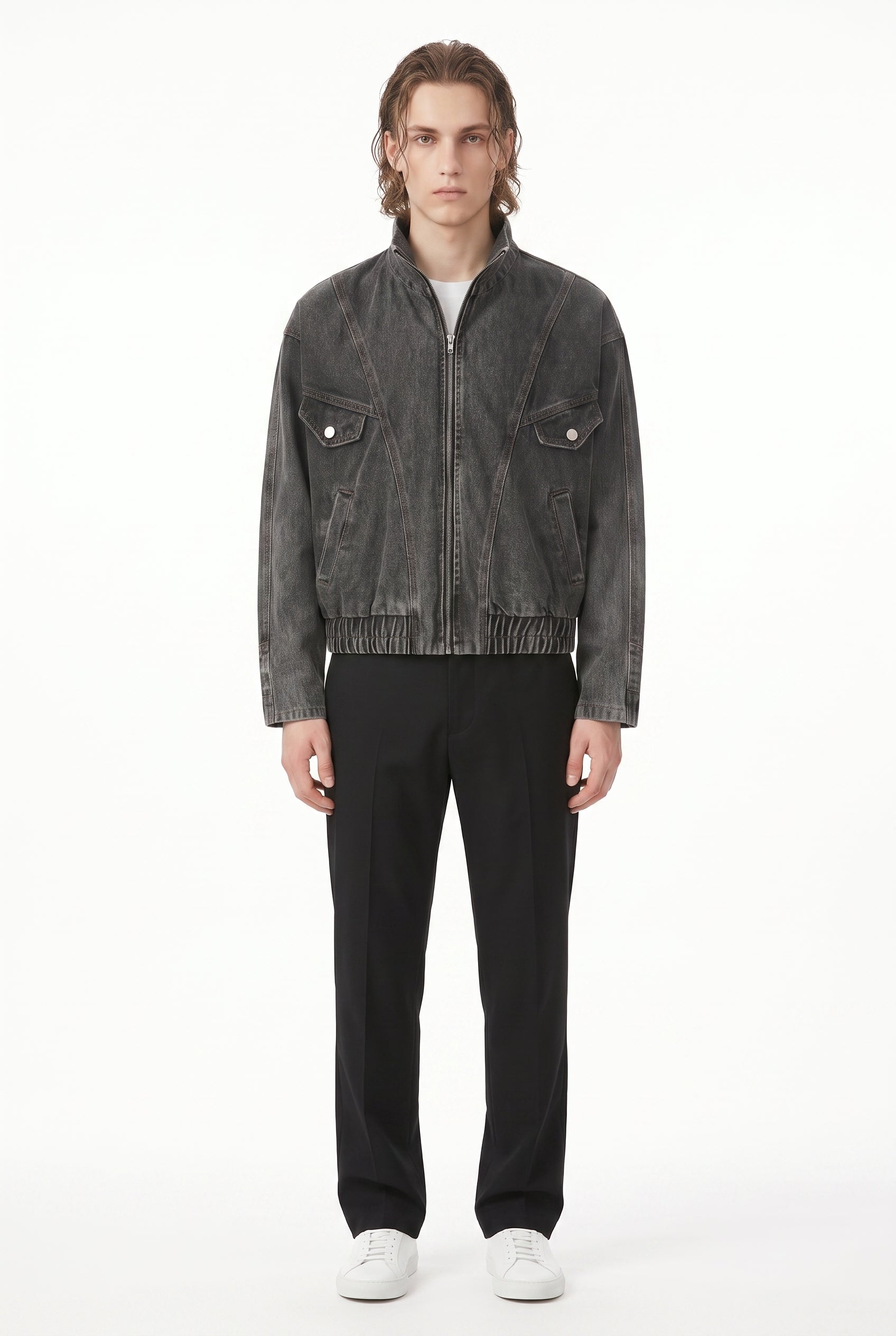 Denim Bomber Jacket na2805