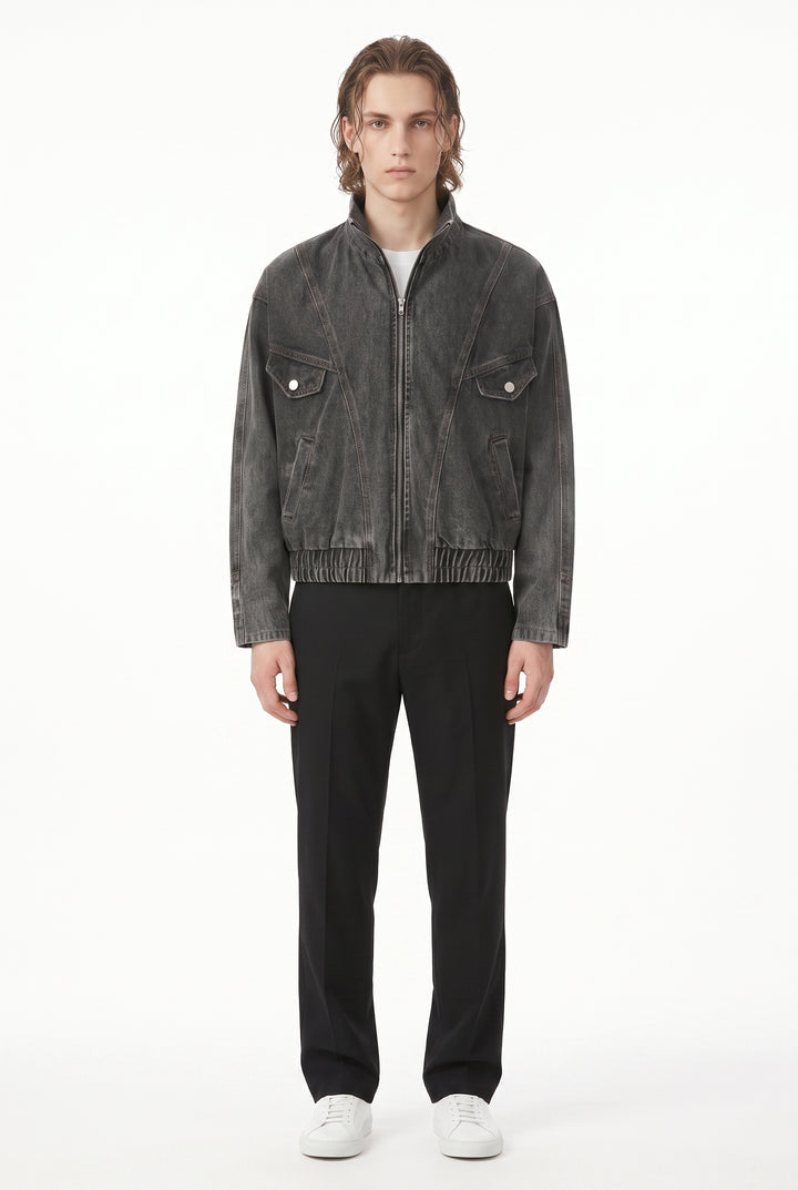 Denim Bomber Jacket na2805