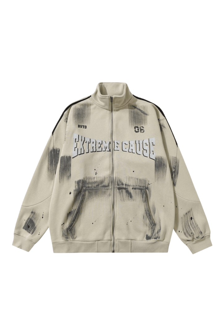 Gradient Print Zip Hoodie na2460