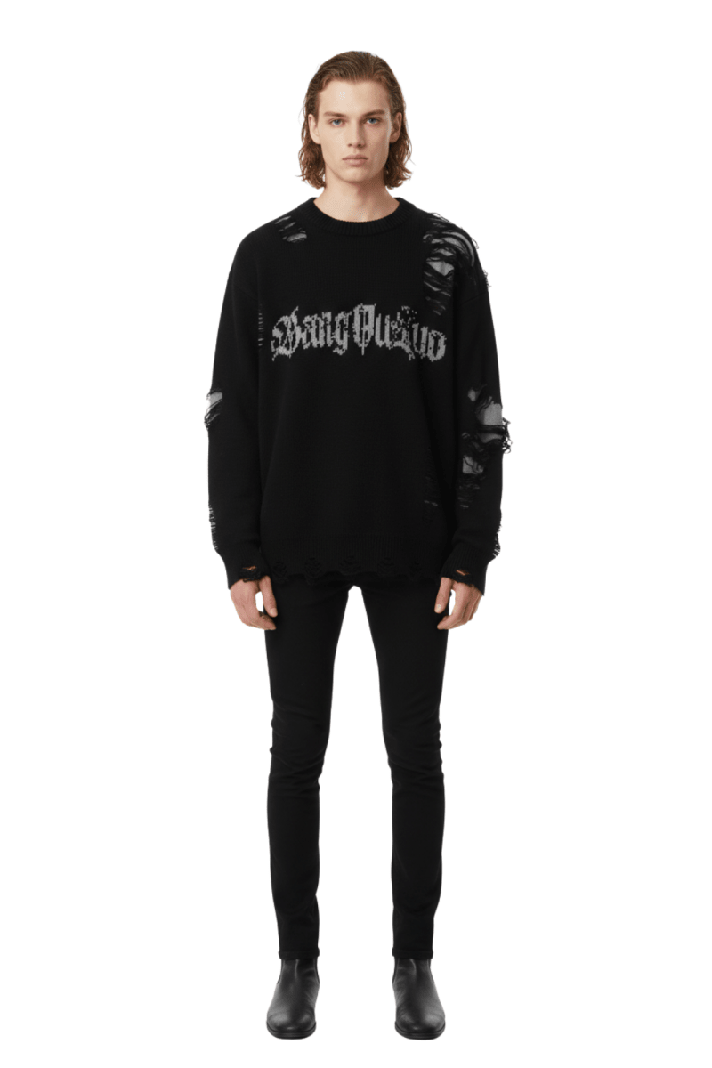 Urban Punk Distress Sweater na2412