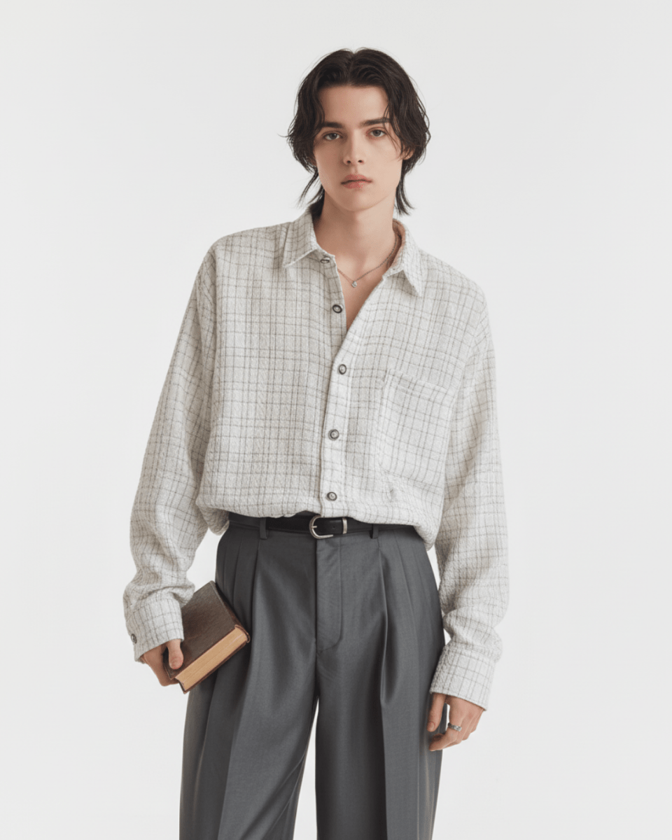 [MRCYC] Seoul Check Over Shirt na2218 