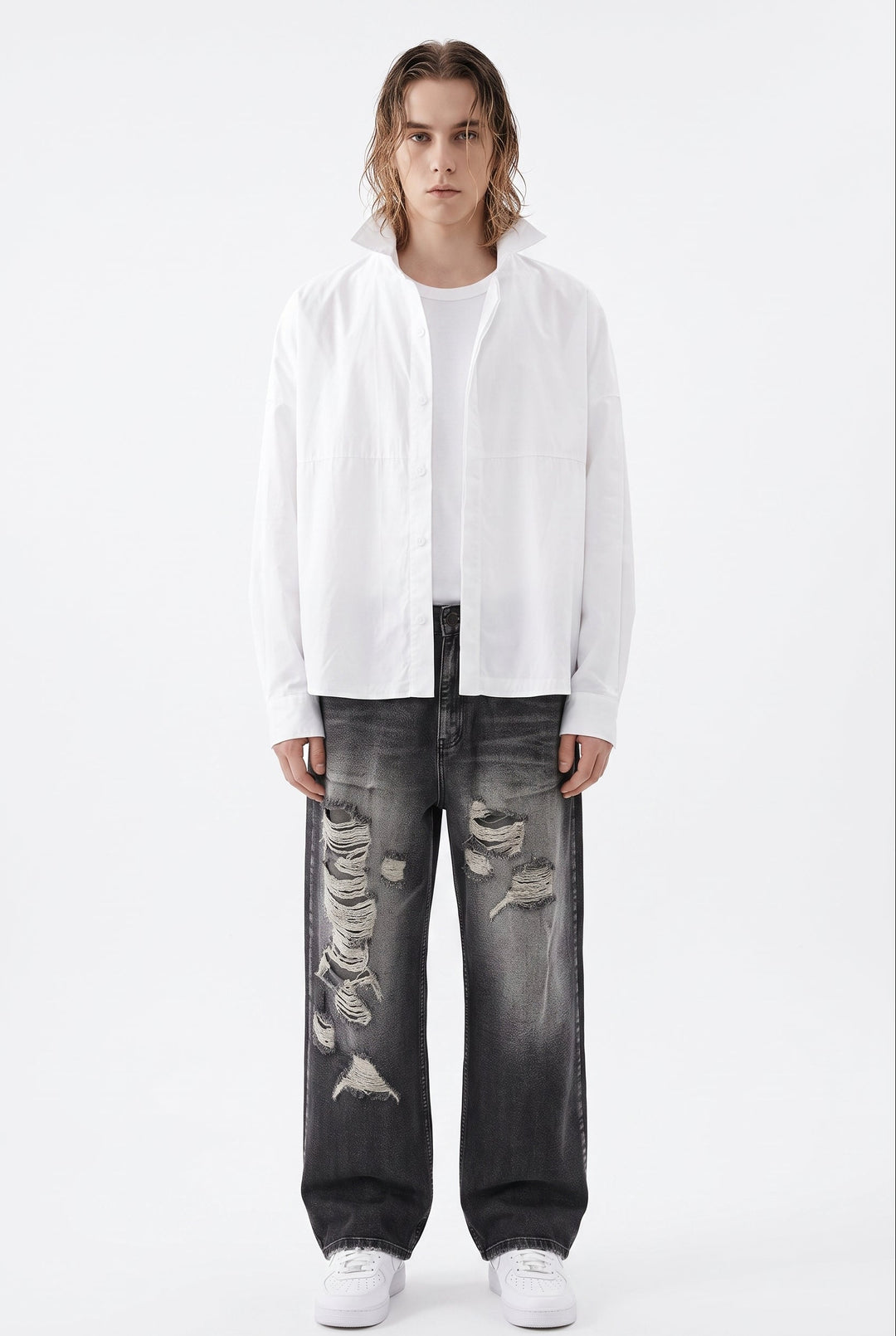 Graphic Wide Jeans na2762