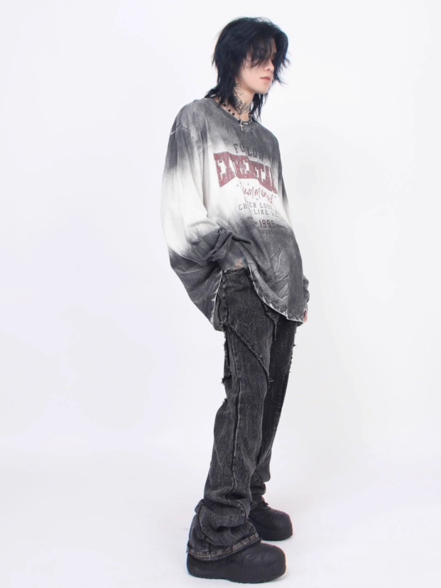 【Mz】high street long-sleeved T-shirt na1376