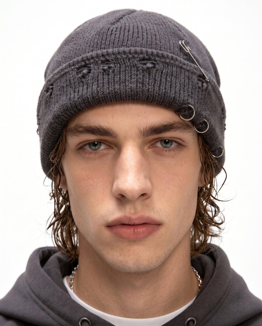 Distressed Knit Beanie na3153