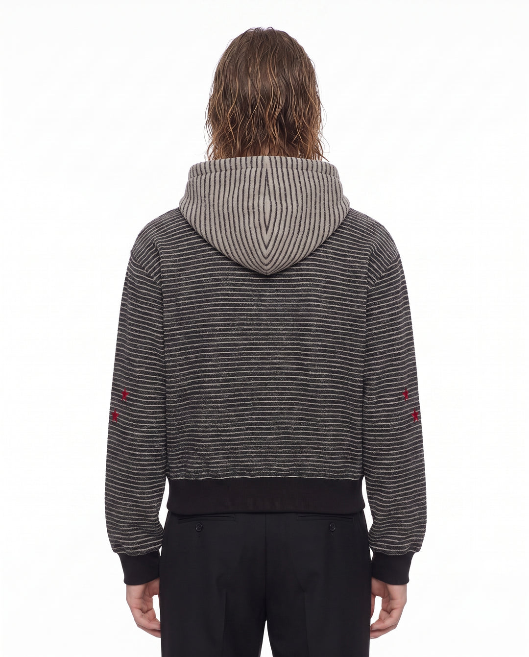 Striped Zip Hoodie na2944