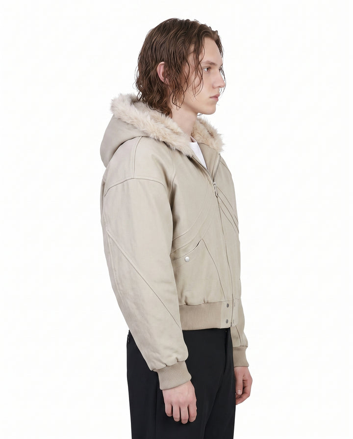 Fur Hooded Jacket na3083