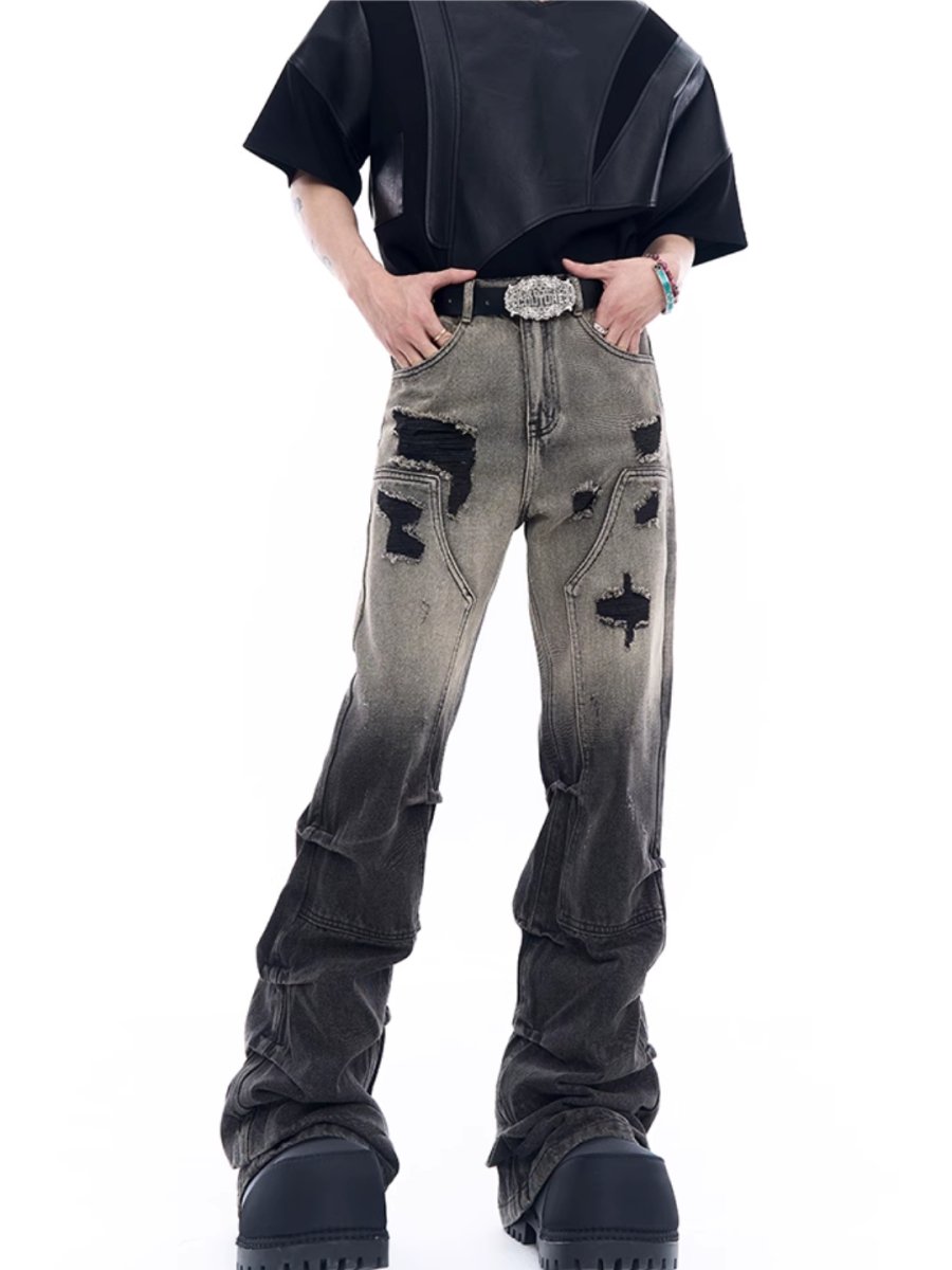 [STARTEXCEEDEND] damage denim pants na1498