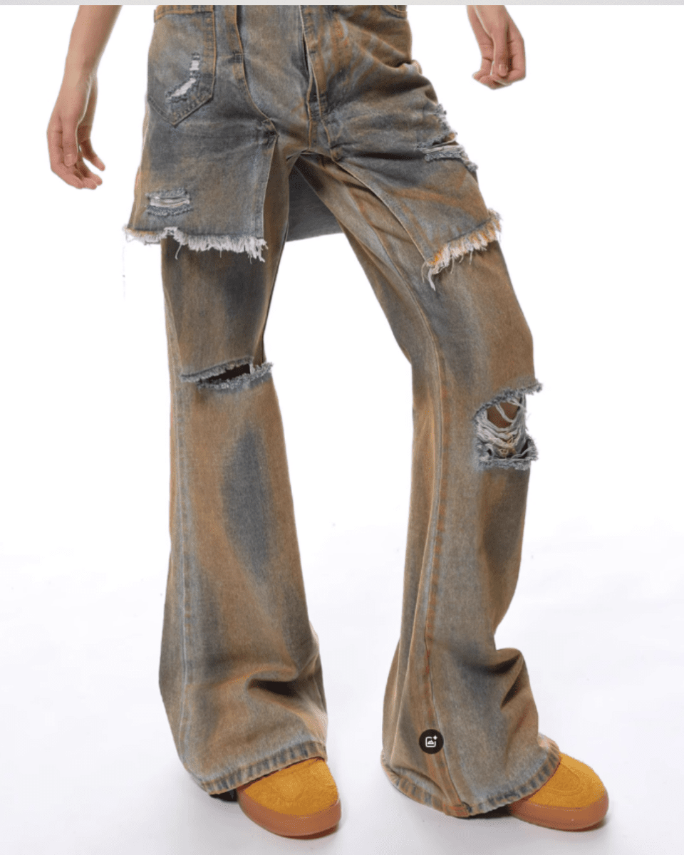 DEBRIS LAYERED JEANS na2307 