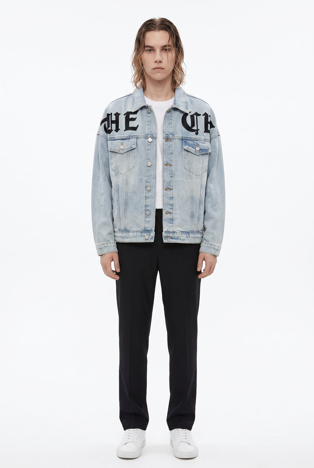 Graphic Denim Jacket na2765