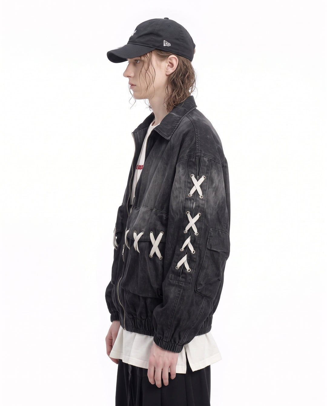 Laced Denim Jacket na3217