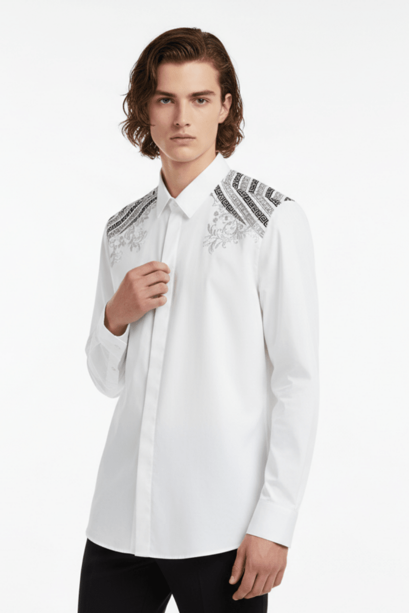 Classic embroidery shirt  na2479