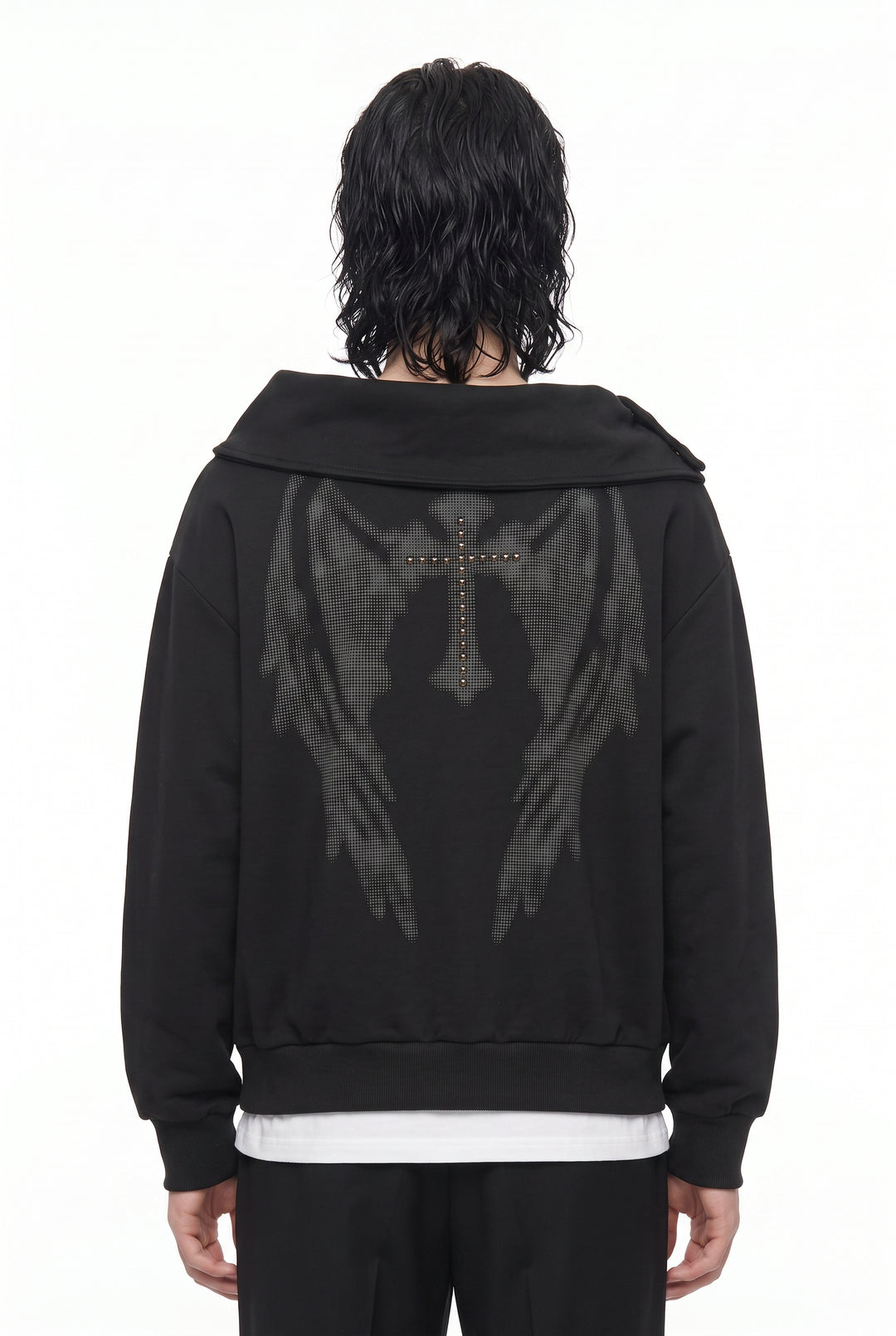 Graphic Collar Sweatshirt na2880