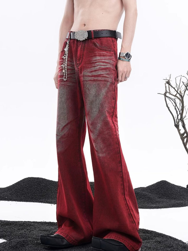 [STARTEXCEEDEND] Red Flare Jeans na1501