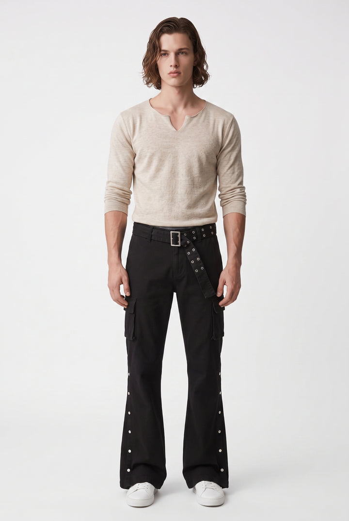 Flared Cargo Pants na2743