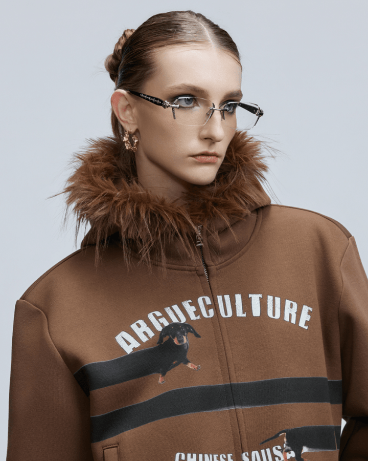 [ArguE CulturE] Seoul Faux-Fur Dog Hoodie na2251