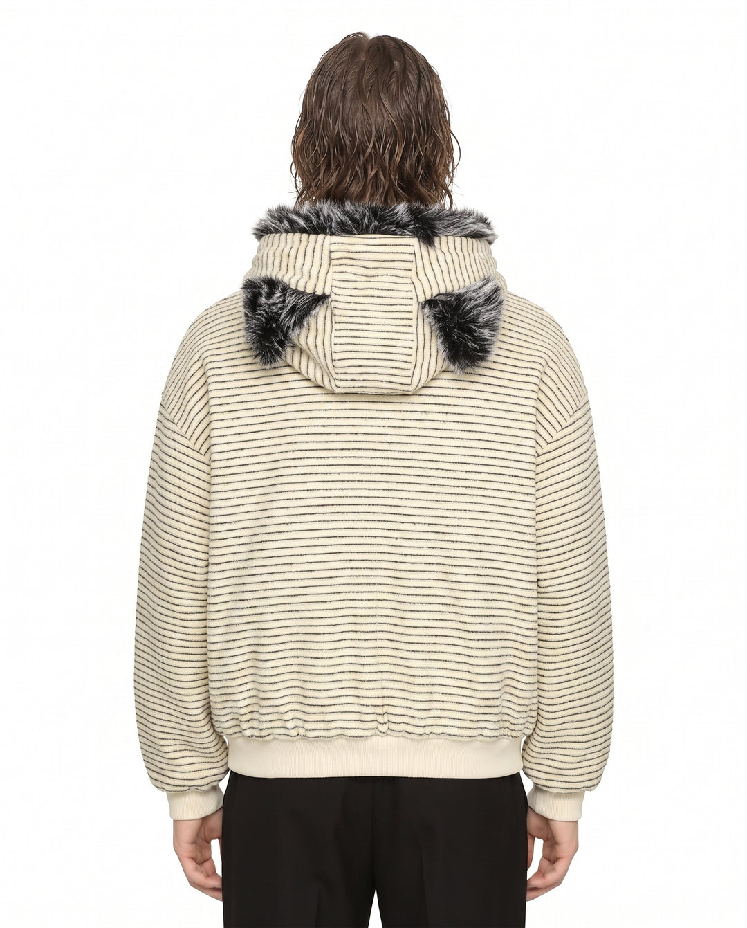 Fur Hooded Jacket na3088