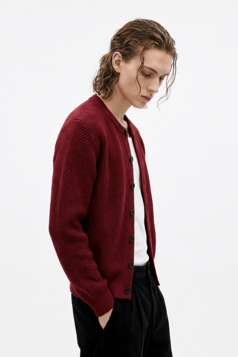 Quiet Rib Knit Cardigan na2363