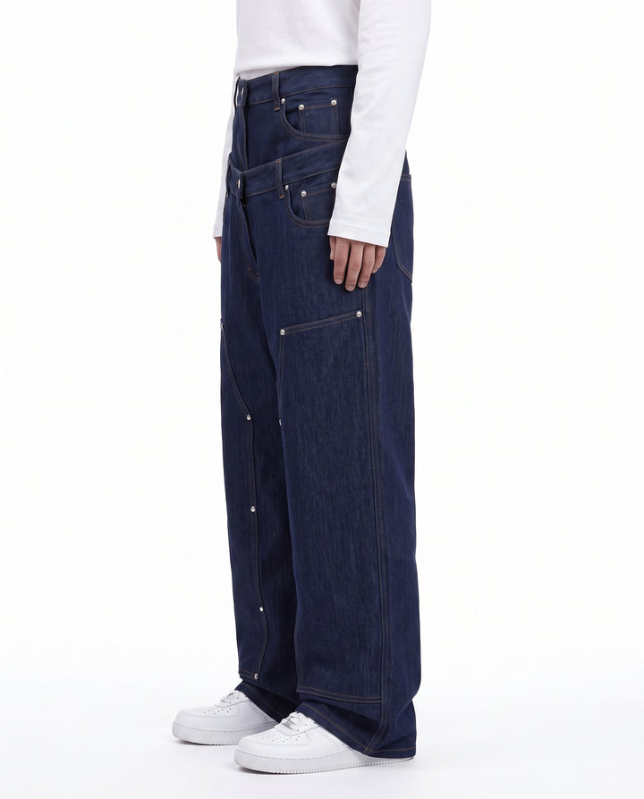 Studded Wide Jeans na3054