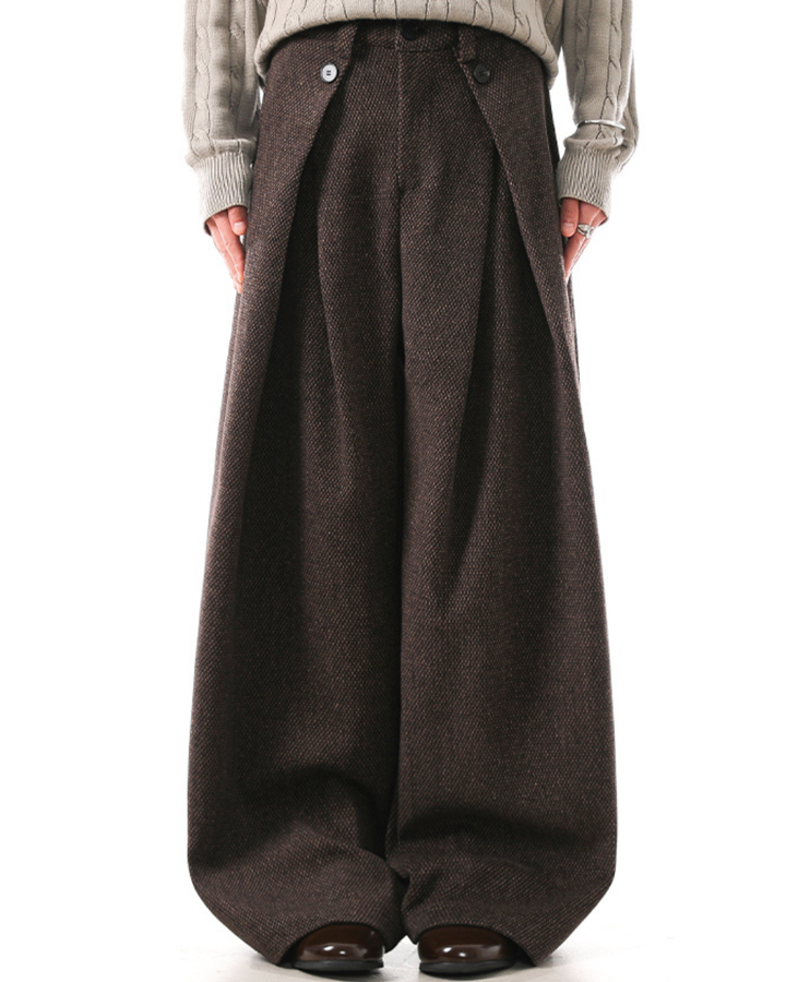 [BLANKIN] Crafted Volume Wide Slacks na2280