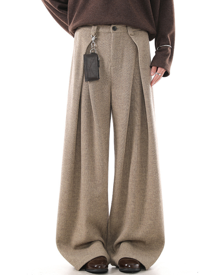 [BLANKIN] Muted Volume Wide Slacks na2284