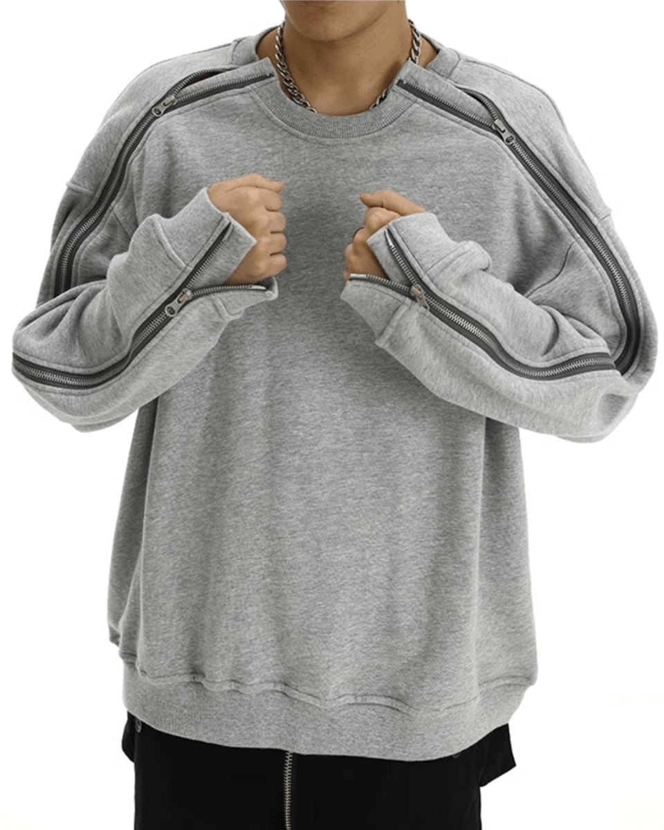 Double Zipper Sweatshirt na1981