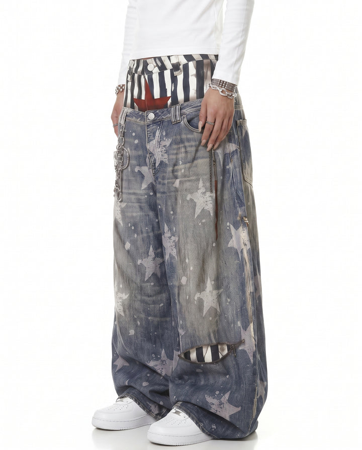 Star Baggy Jeans na3078