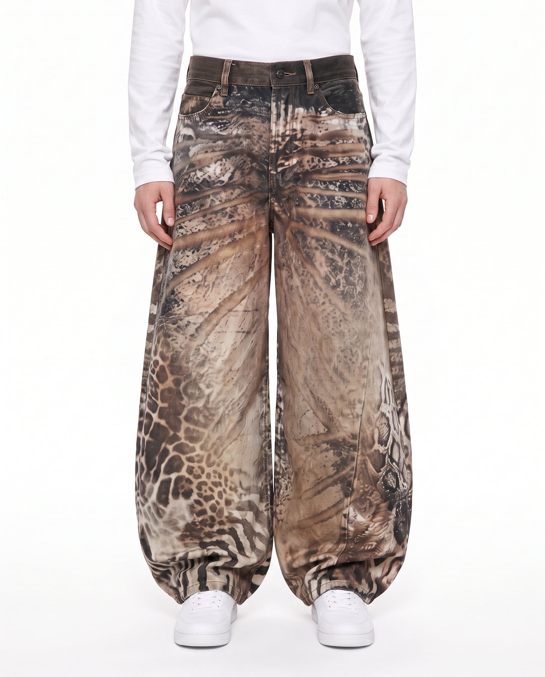 Printed Wide Pants na3192