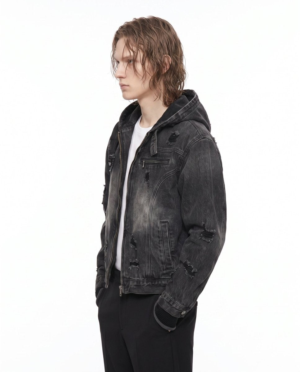 Hooded Denim Jacket na3035