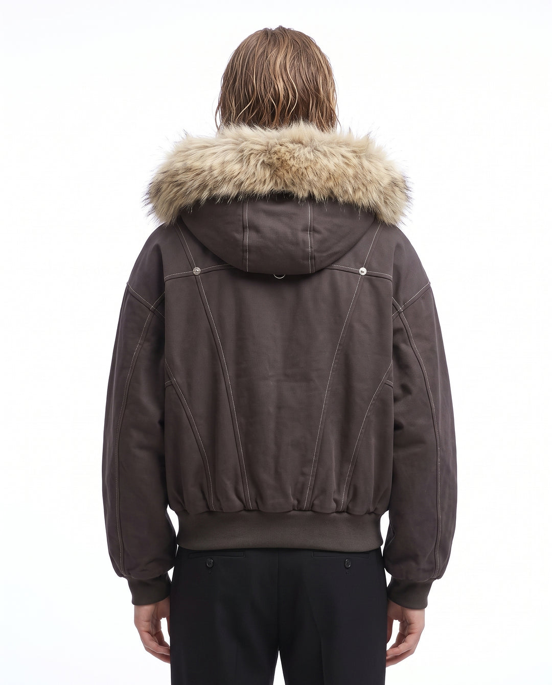Fur Hooded Jacket na3064