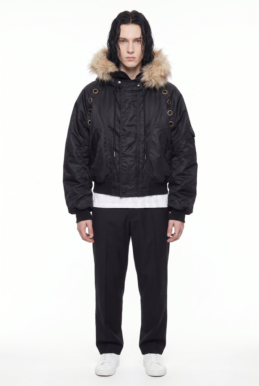 Fur Bomber Jacket na2835