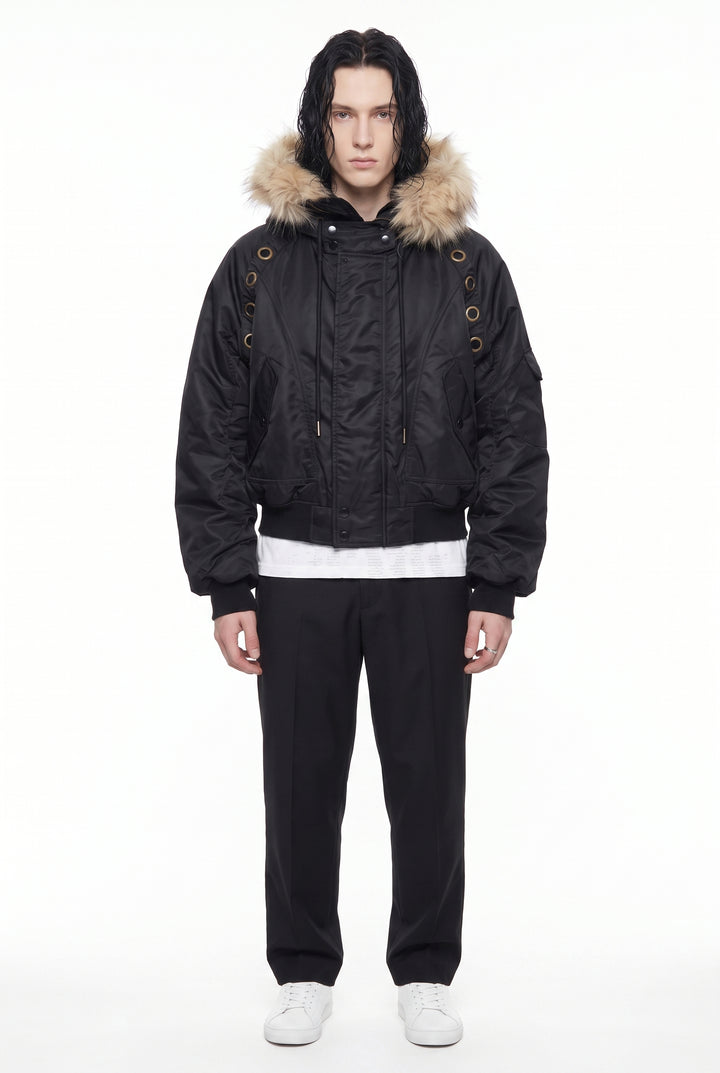 Fur Bomber Jacket na2835