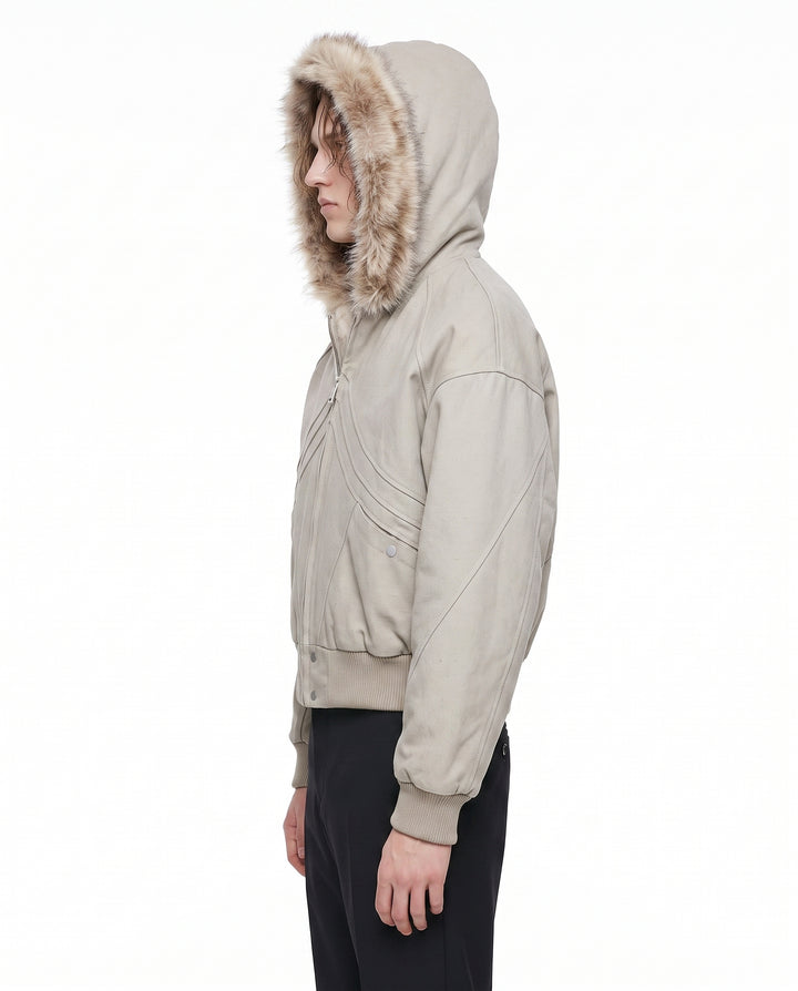 Fur Hooded Jacket na3073