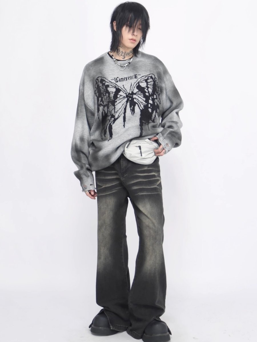 【Mz】broken holes sweater na1474