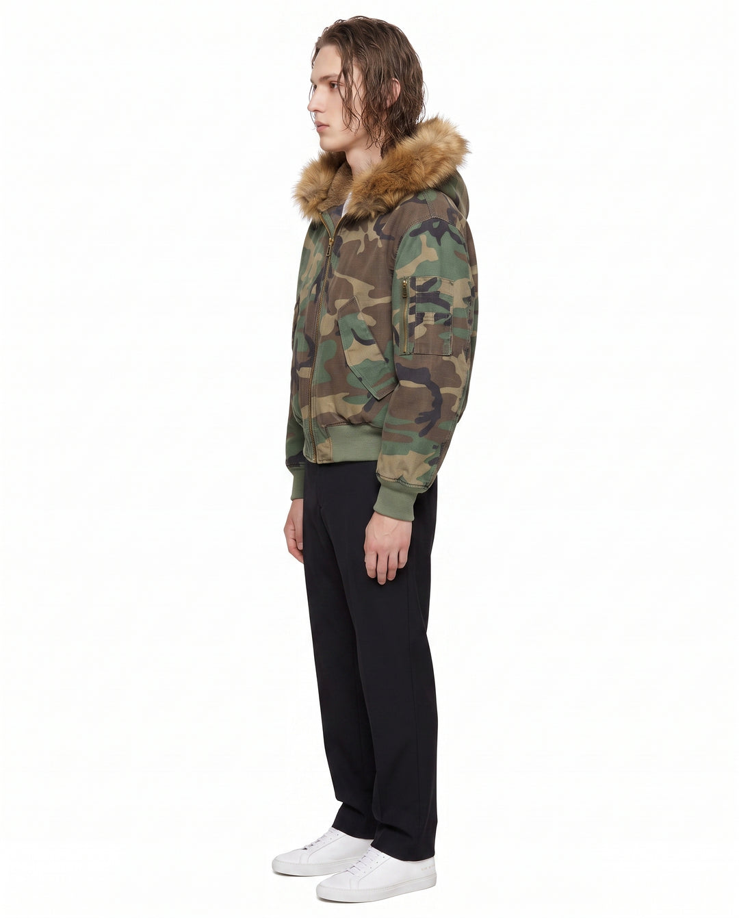 Camo Hooded Jacket na2895